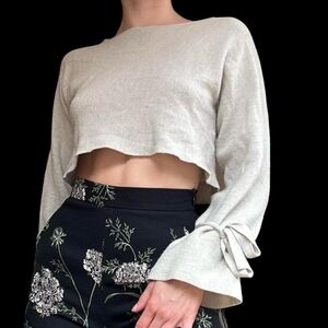 WILFRED Rust Coloured Marino Wool Crop Sweater, Size S, EUC